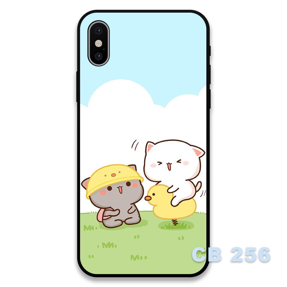 Ốp chống sốc cặp đôi chibi hot new dành cho iphone xs max / 11 pro max / 12 pro max / 12 mini / se / 5 / 6 / 7 - PC143