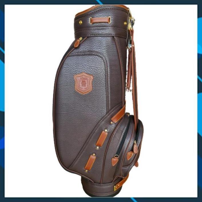 Túi Đựng Gậy Golf Da Màu Nâu Bò