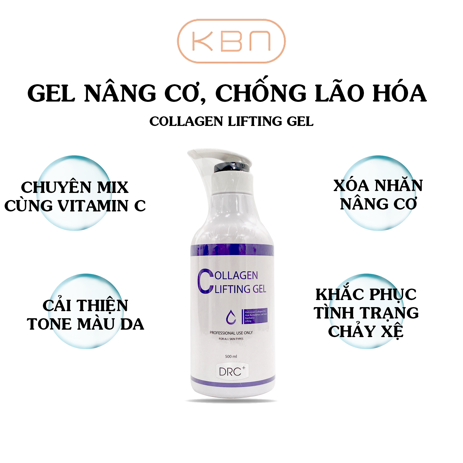 Gel Collagen Lifting - Nâng Cơ, Xóa Nhăn, Chống Lão Hóa Dành Cho Da Mặt - 500ml
