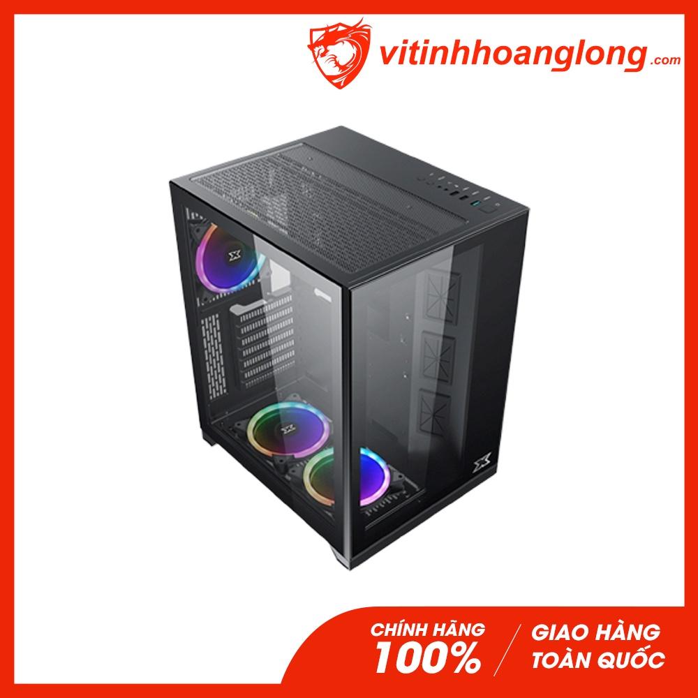 Thùng máy tính | Vỏ case Xigmatek AQUARIUS S EN46508 Black No Fan - Màu đen - Hàng chính hãng