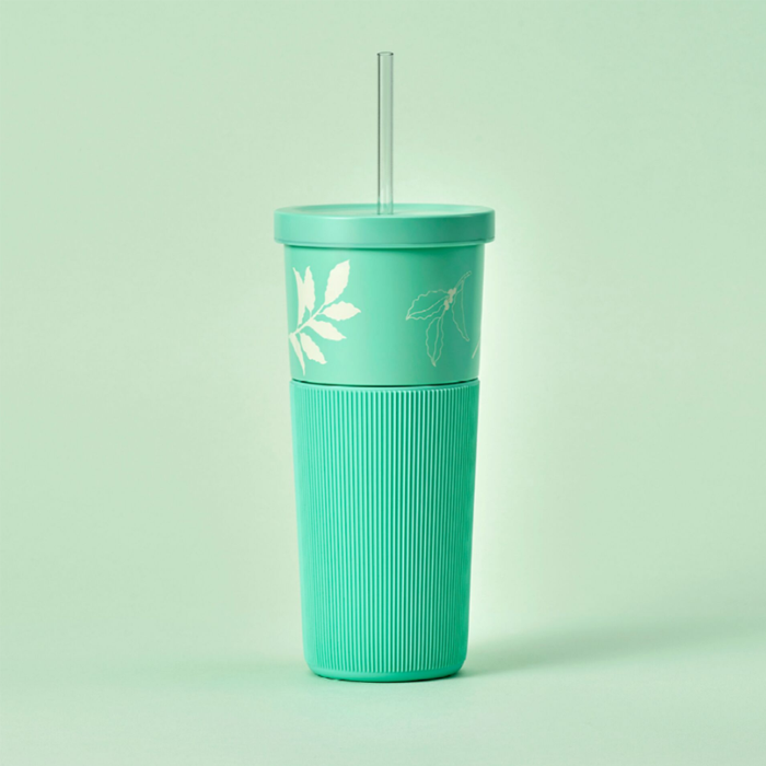 Ly Starbucks Cold Cup 24Oz SS SILCON SLV N_GRNS LT