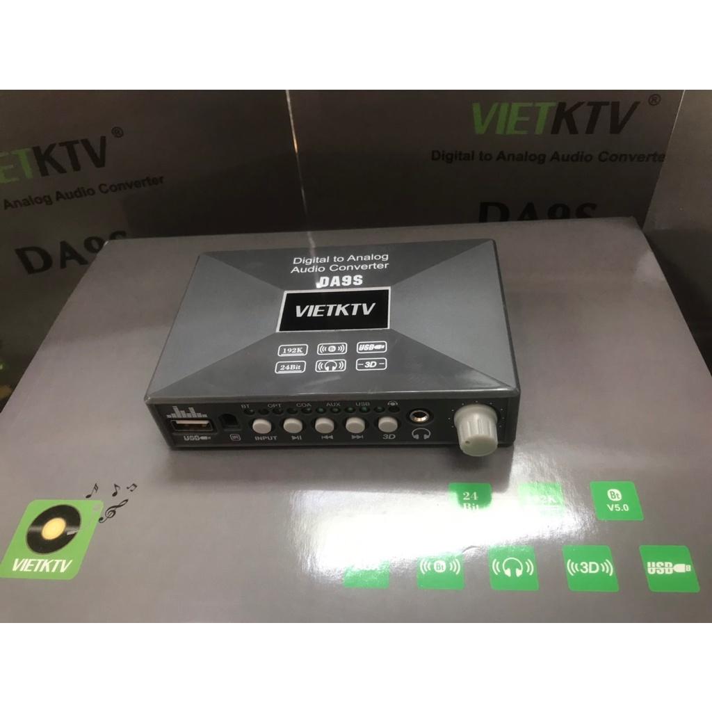 Giải mã DAC Vietktv DA9S bộ giải mã âm thanh cao cấp, mạch giải mã âm thanh bluetooth dành cho dàn karaoke, hàng chính hãng