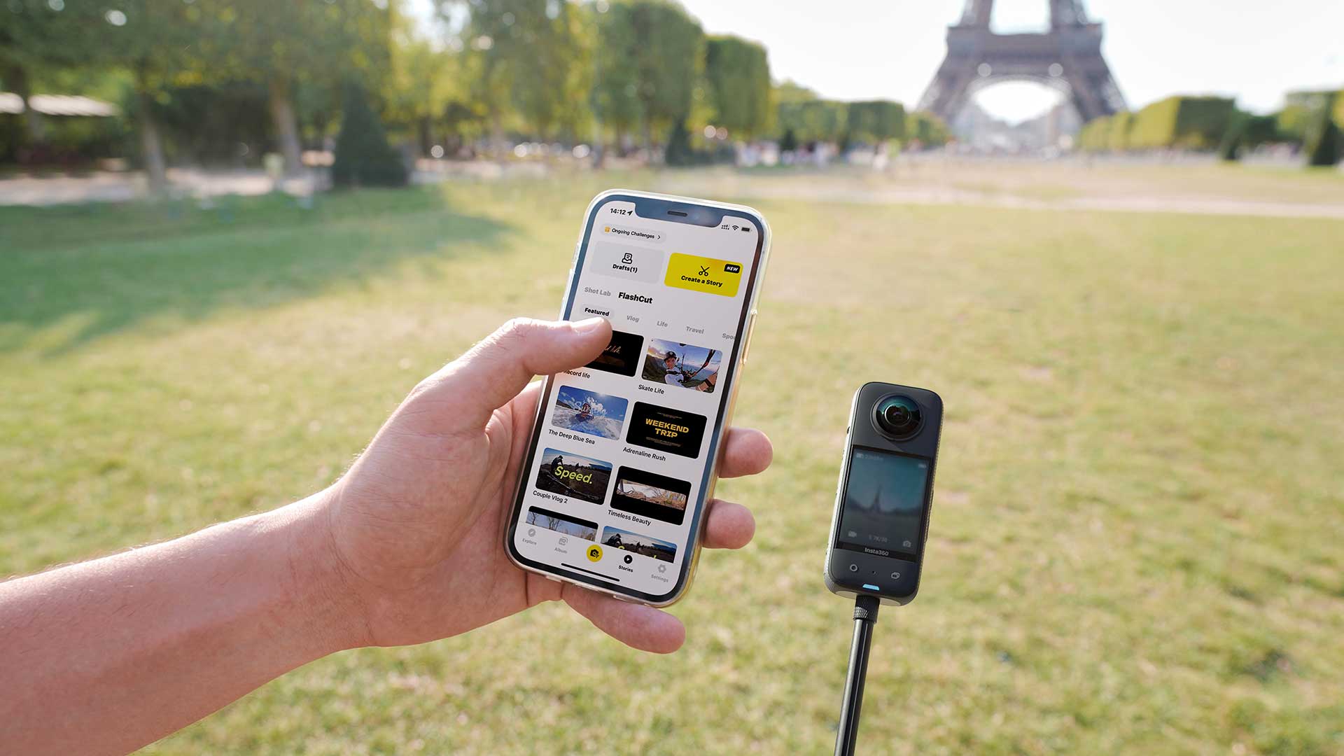 Máy quay phim hành trình Insta360 X3 – Hàng chính hãng