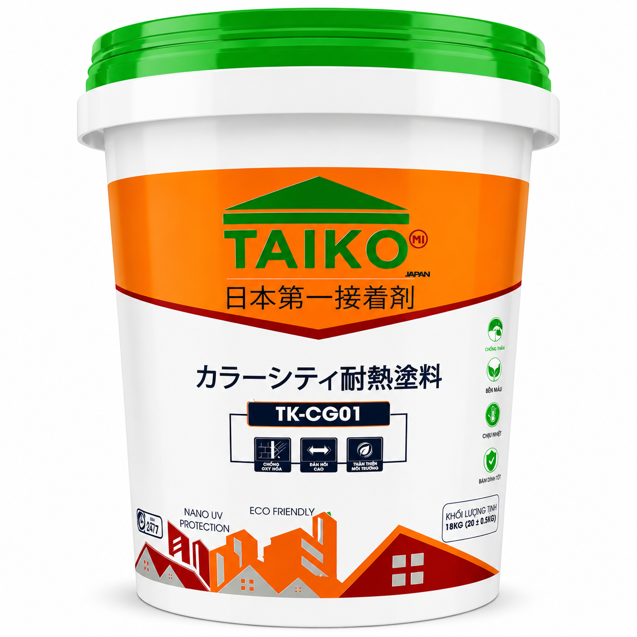 Keo Sơn Chống Han Rỉ, Gỉ Sét TAIKO CG01 / Phù Hợp với bề mặt Tấm Lợp, Lan Can, Cổng, Kết Cấu, Gầm Xe Thép gỉ