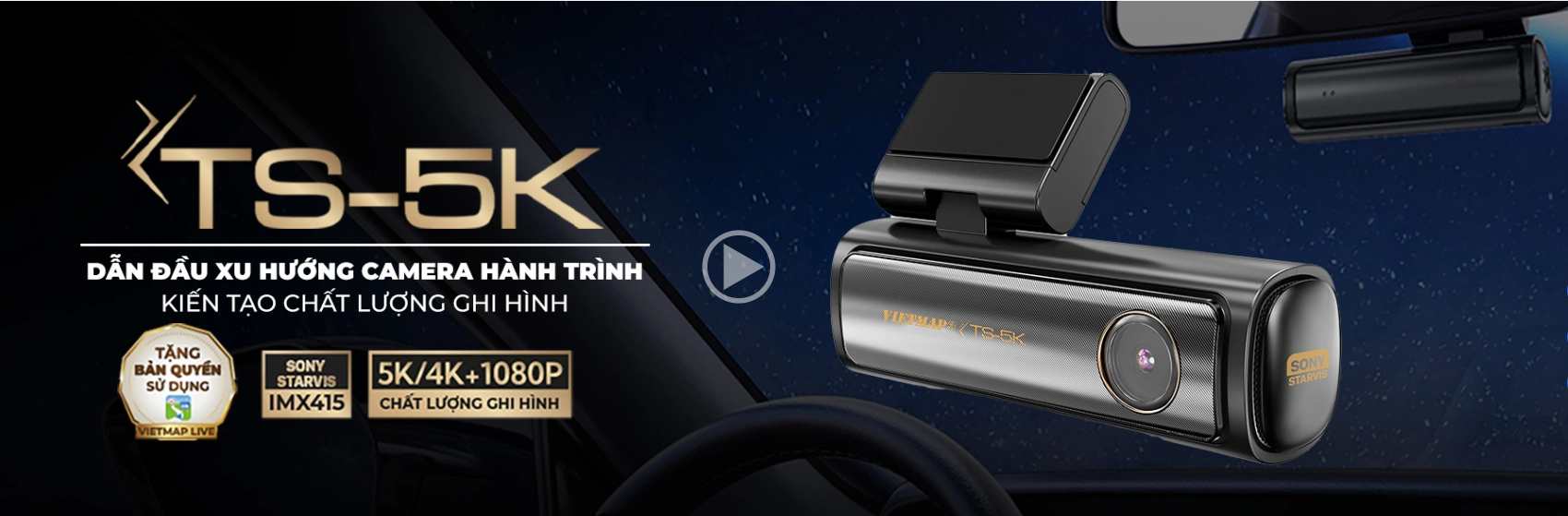 Camera hành trình Vietmap TS-5K - Hàng chính hãng