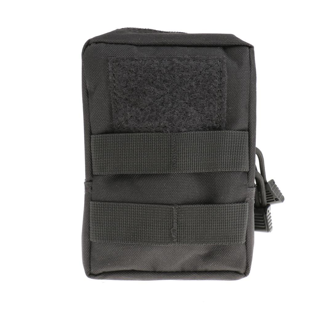 Outdoor Tactical Molle Belt Waist Pack Fanny Utility Phone Pouch Black