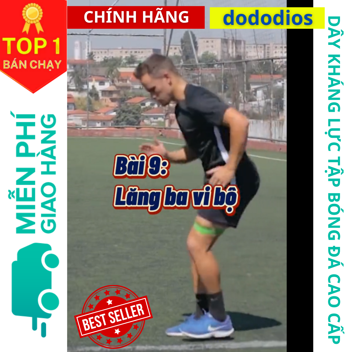 Dây Mini Band Dây Cao Su Kháng Lực DoDoDios Tập Chân Mông Đá Bóng