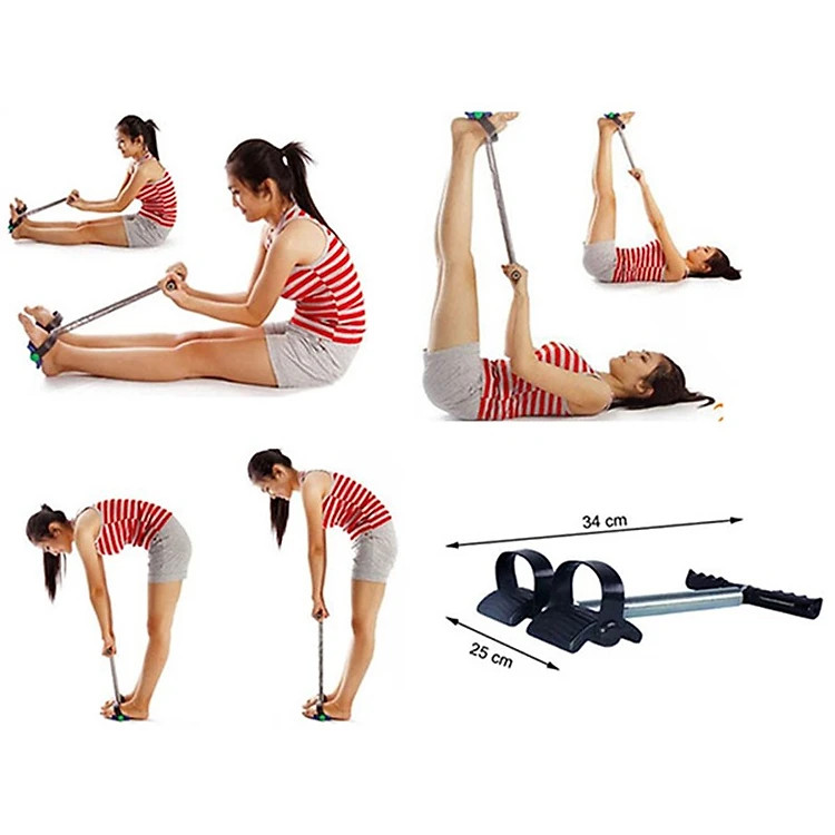Dụng Cụ Tập Thể Dục Cho Lưng, Bụng Có Dây Kéo Lò Xo - Hàng chính hãng