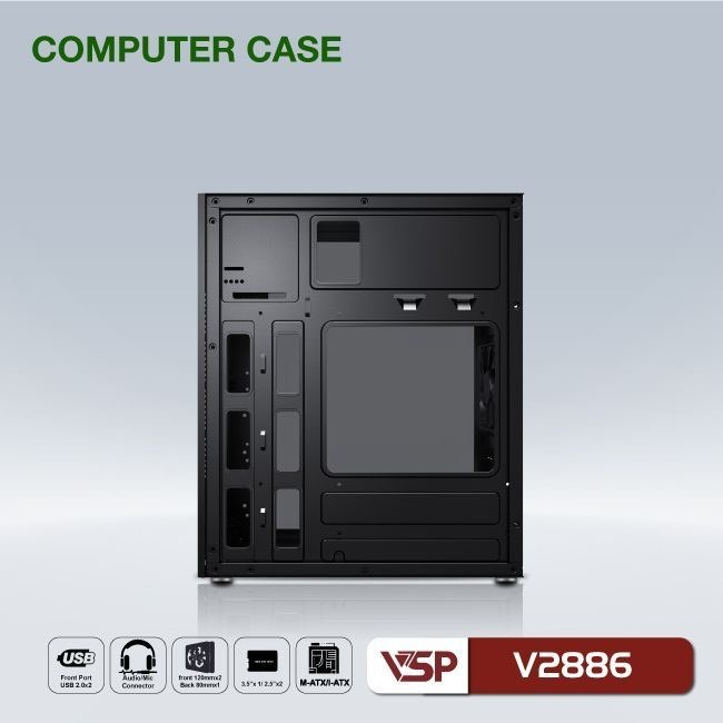 Vỏ case máy tính VSP V2886 - Hàng chính hãng