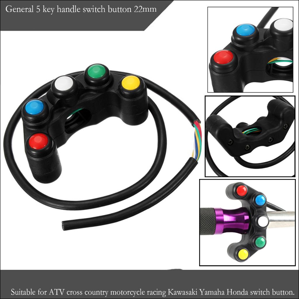 Universal Waterproof 22mm 7/8'' Handlebar Push Button Switch On/Off