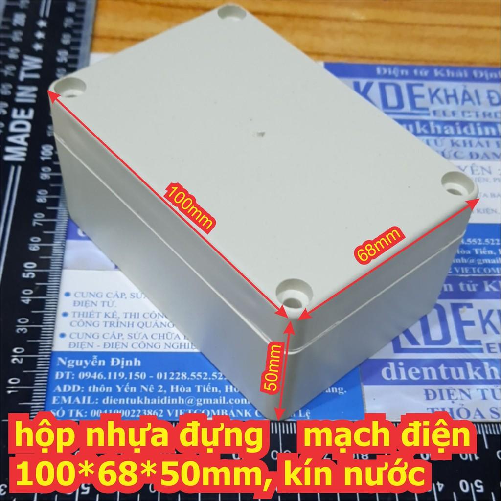 hộp nhựa hộp đựng mạch điện 100*68*50mm, kín nước, không tai ngoài màu trắng kde6743