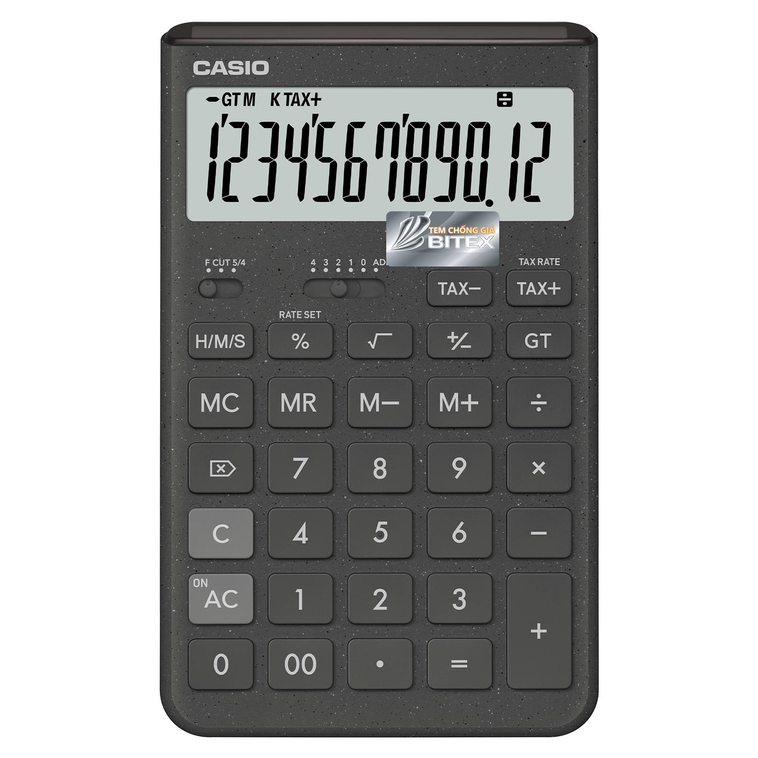 Máy Tính Casio Comfy JT-200T - Màu Xám - Kèm Quà Chất