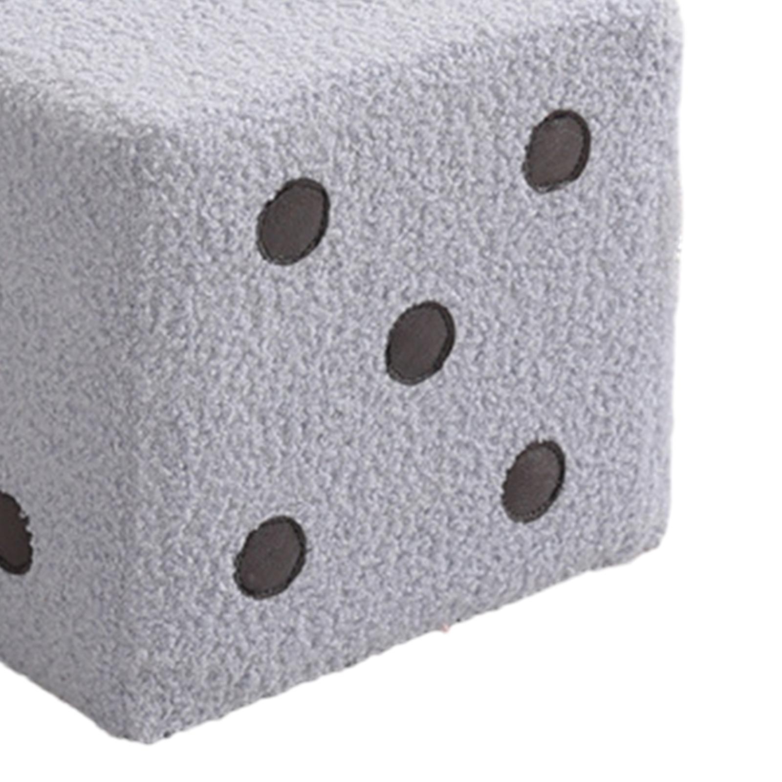 Dice Cube Ottoman Dice Cubic Foot Stool for Couch Bedside Playroom