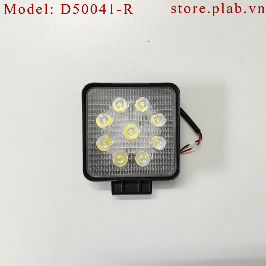 Đèn tăng sáng 4 inch 27W hình vuông D50039-R, D50040-R, D50041-R
