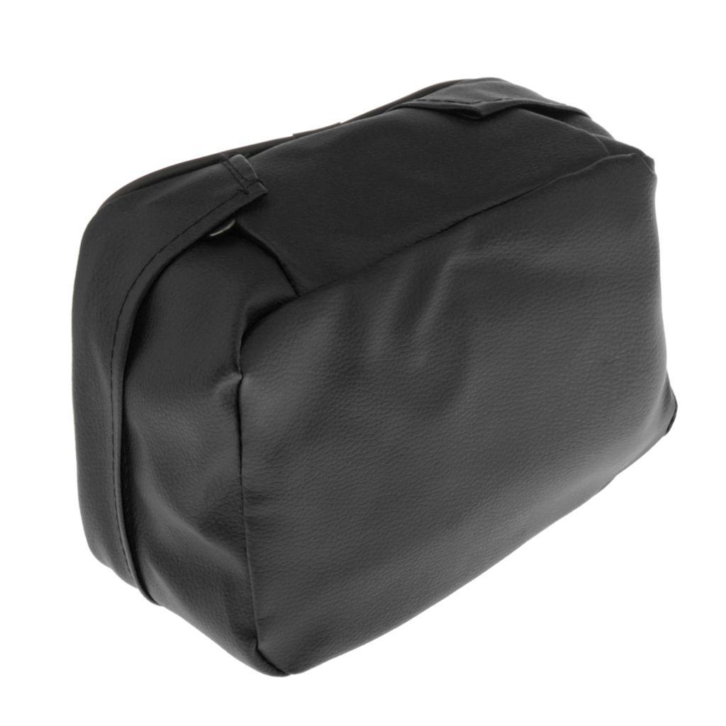 2pcs Black Motorcycle Rear Tail Seat Back Waterproof Travel Storage