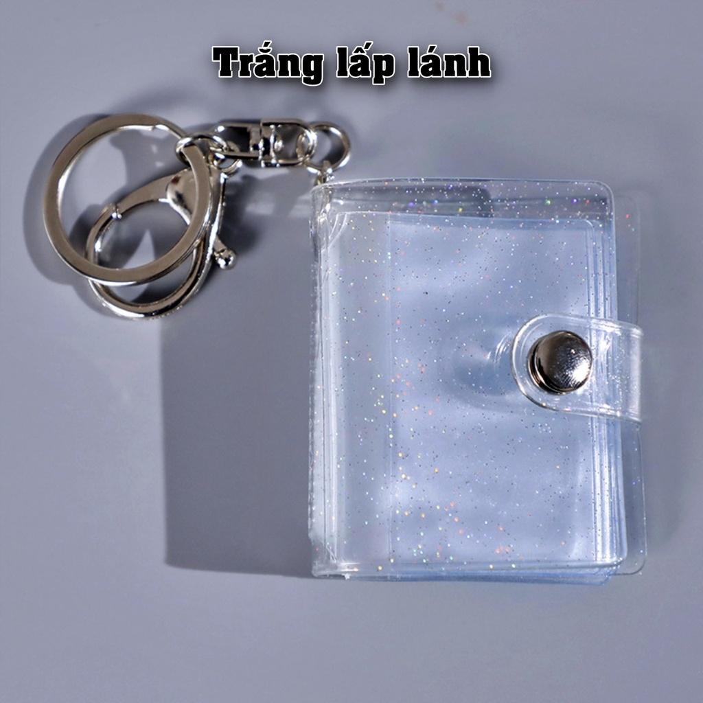 Móc khóa album ảnh mini 1 inch để 16 ảnh 2,5x3,5 và in ảnh theo yêu cầu để chìa khóa xe máy quà tặng Tú Vy Studio
