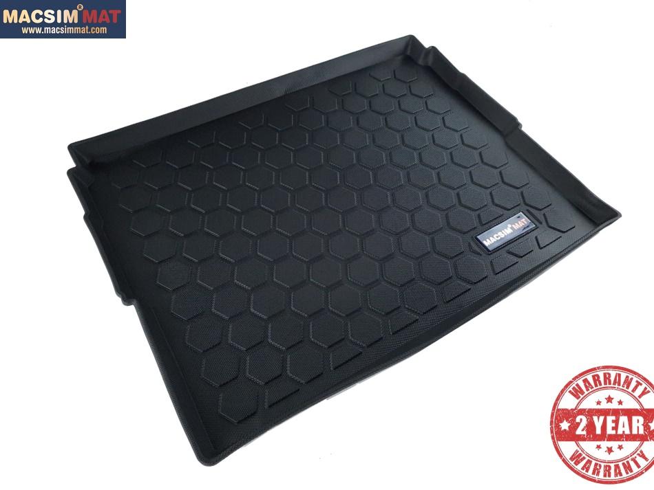 Thảm lót cốp Peugeot 3008 2013-2015 nhãn hiệu Macsim chất liệu TPV cao cấp màu đen