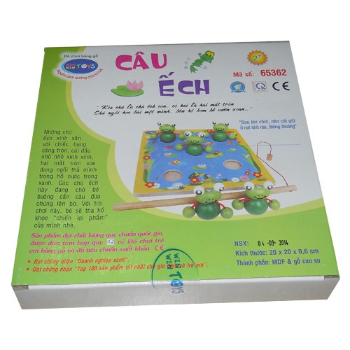 Hình ảnh Đồ chơi câu cá cho bé. Câu ếch - Đồ chơi gỗ Winwintoys