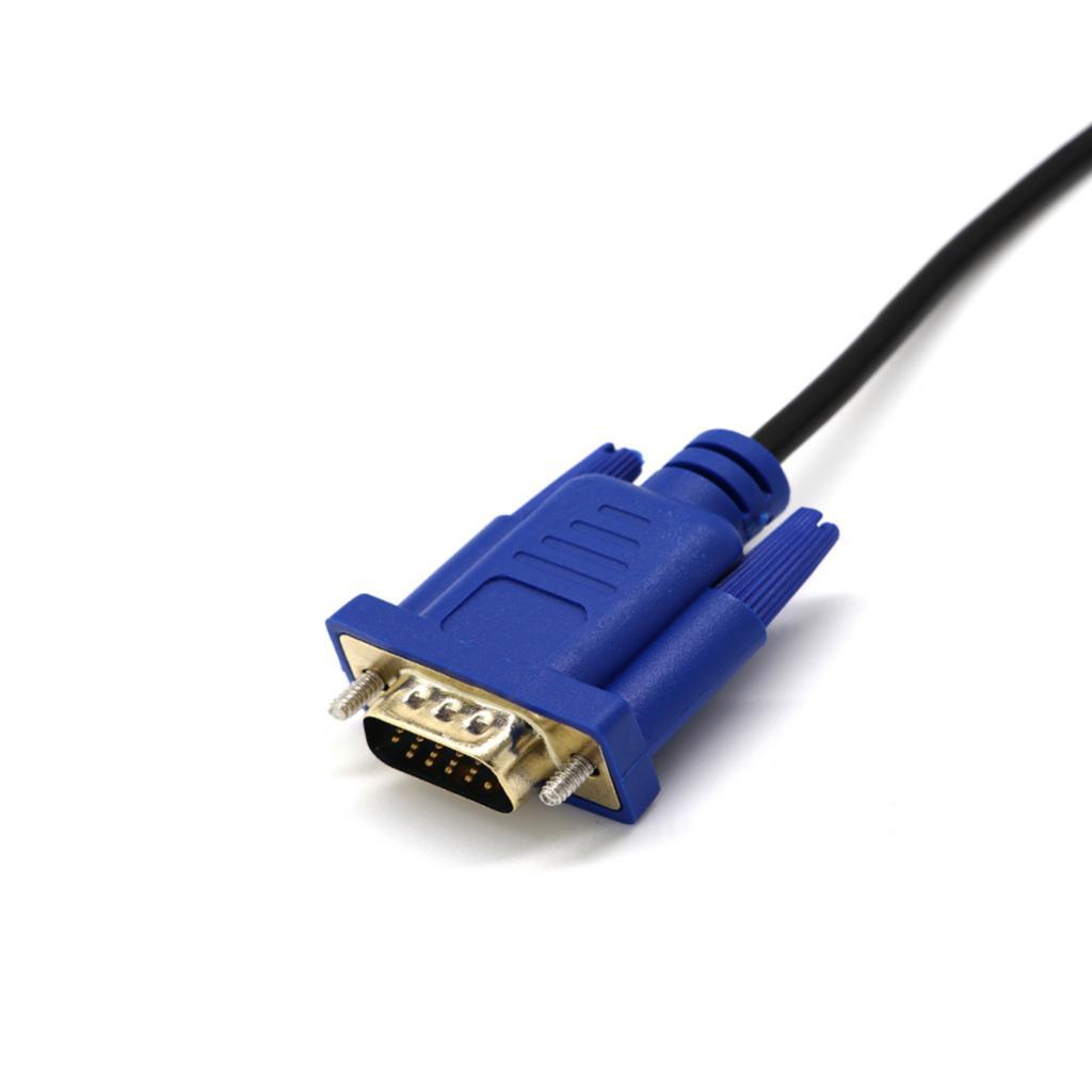 DVI-D (24+5) Male to VGA Male 15 pin Cable Video PC Monitor Cord Adapter