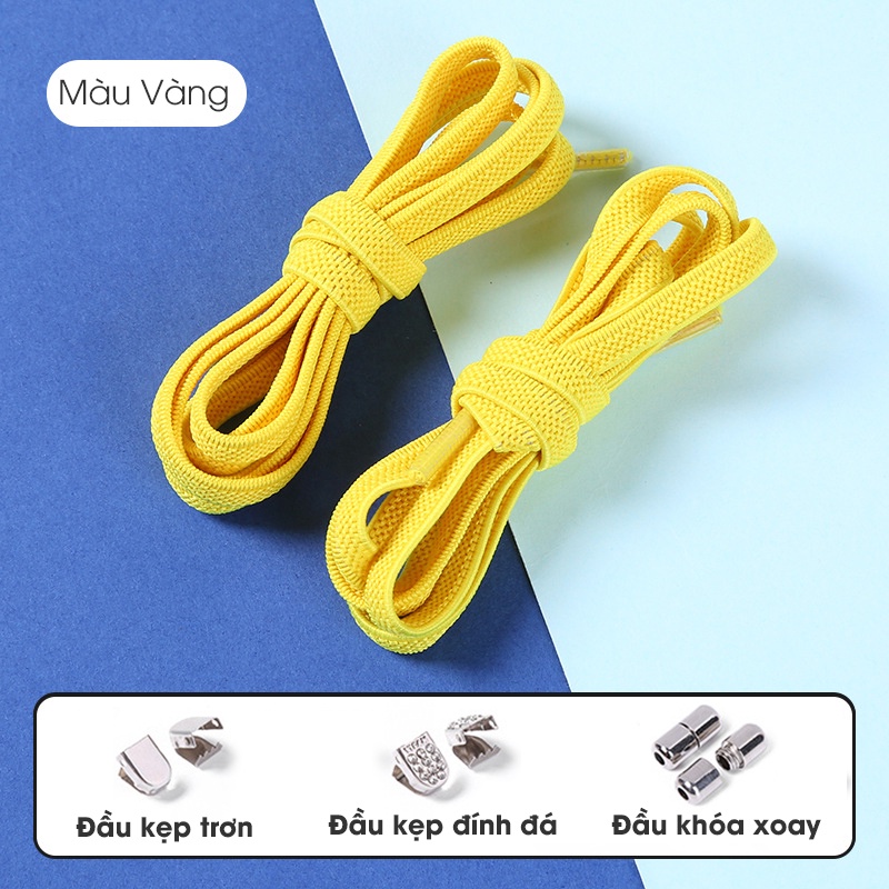 Dây Giày Thể Thao Sneaker Thông Minh Đàn Hồi Q-Kick Laces Khóa Đầu Kim Loại