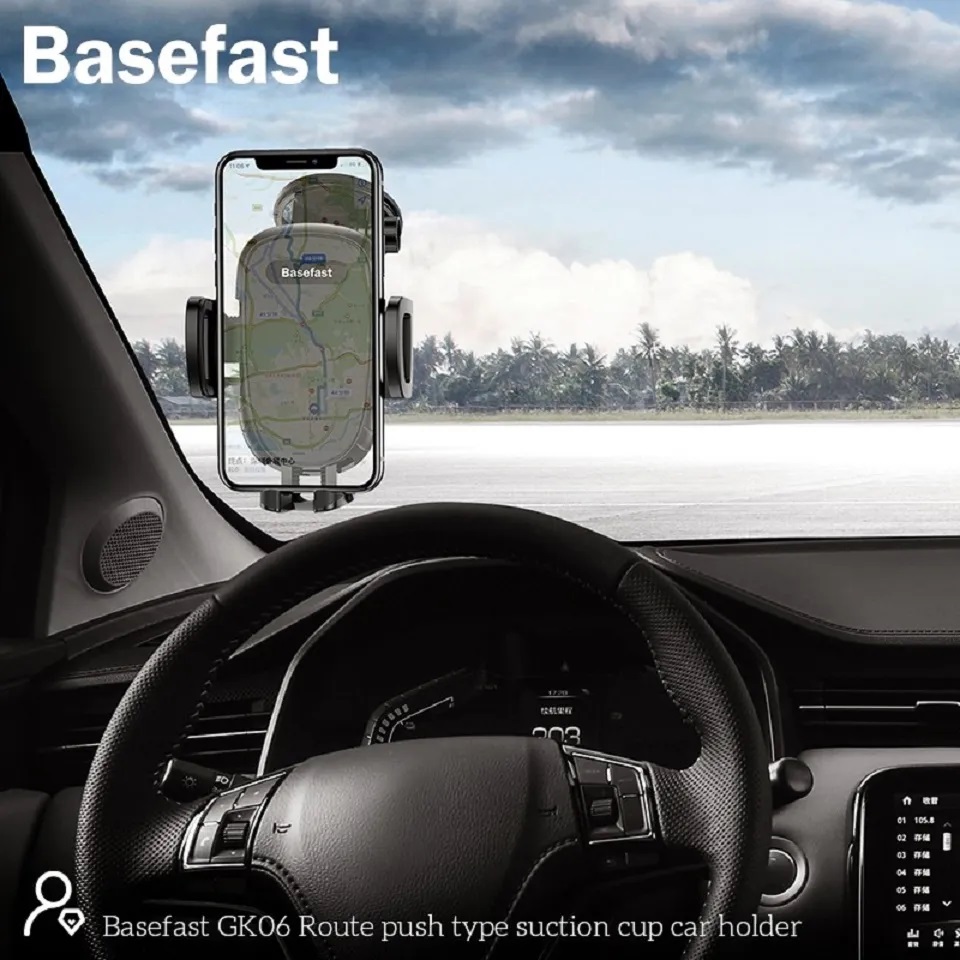 Giá đỡ điện thoại trên ô tô Basefast GK06 chỉnh được nhiều góc độ - Hàng Chính Hãng