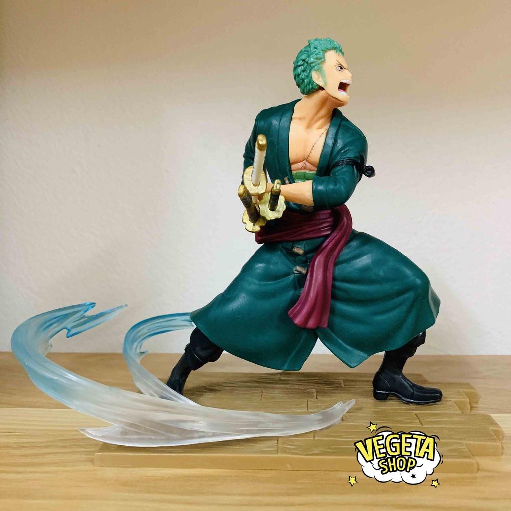 Mô hình One Piece - Zoro vs Sanji - Roronoa Zoro - Sanji Vinsmoke - Hiệu ứng trong suốt cực đẹp - Cao 13~16cm - Full box