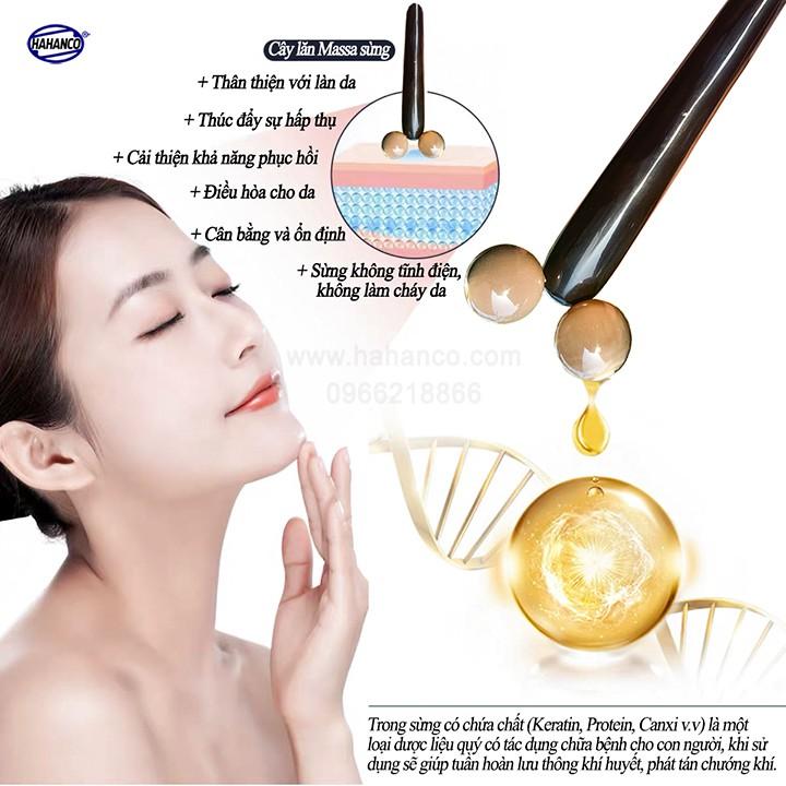 Cây lăn Massage 3D nâng cơ mặt và body bằng sừng /không tĩnh điện ️- MH826 - Chăm sóc sức khỏe