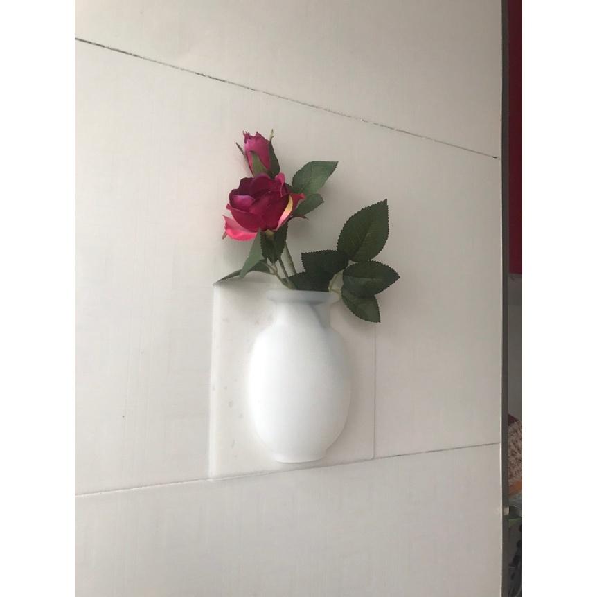 Bình Hoa Silicon Dán Tường,Dán Kính Decor Trang Trí
