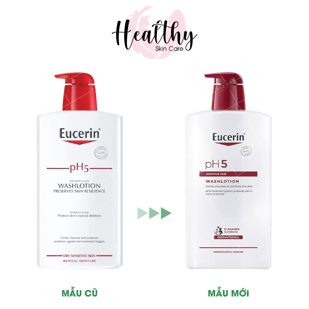 Sữa tắm cho da nhạy cảm Eucerin pH5 Washlotion 1000ml