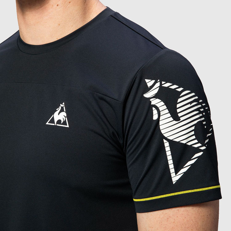 Áo T-Shirt le coq sportif nam QMMPJA09-BLK