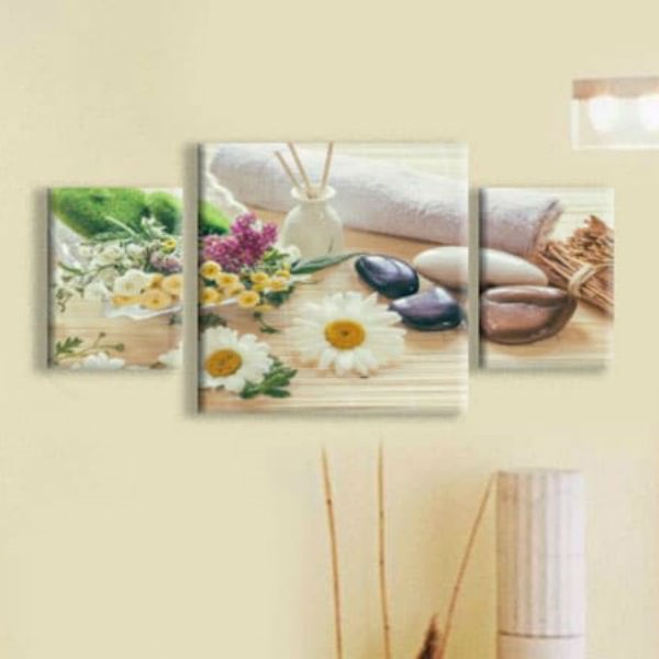 Bộ 3 Tranh Ép Gỗ MDF Trang Trí Spa Đẹp Và Độc Đáo W044