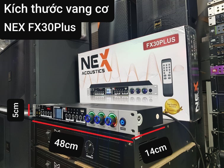 Vang cơ NEX Acoustics FX30Plus: Chống hú tốt, Dàn đèn Led tín hiệu. Có Bluetooth, Optical,. Tặng kèm bộ dây kết Canon