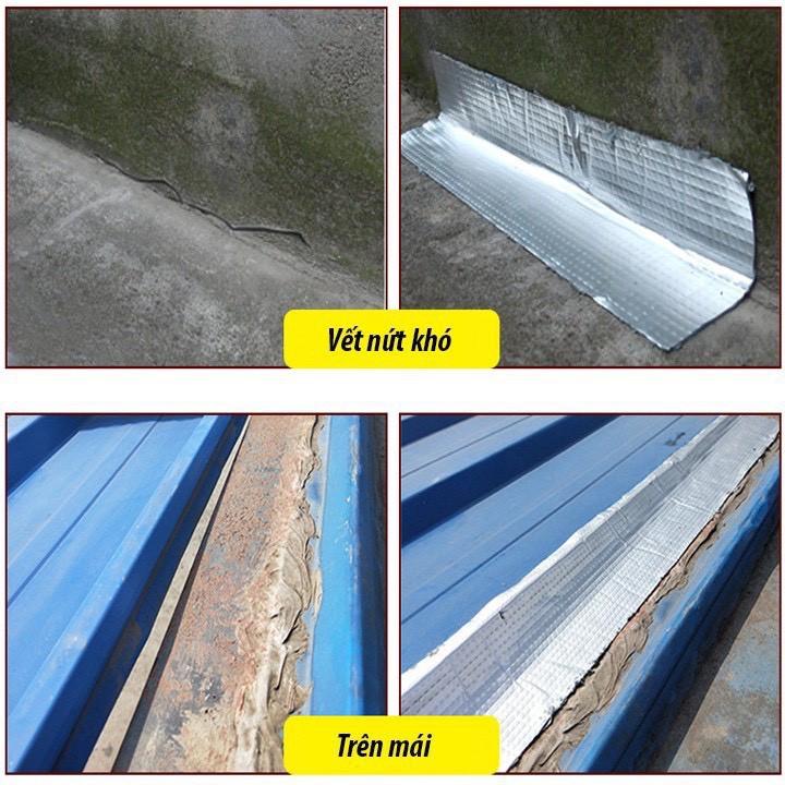 Băng Keo Chống Thấm siêu dính đa năng Size lớn 10cm, Khổ rộng 10cm dài 5m, cho tường,trần nhà, mái tôn 88239
