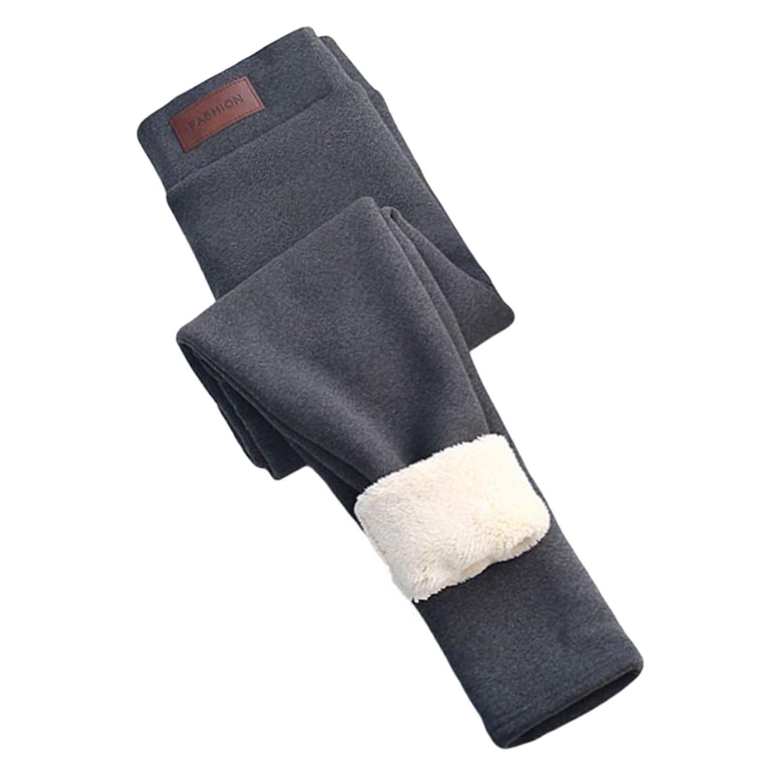 Women Winter Leggings Thick Tights Workout Comfortable Fleece Lined Elastic Trousers Thermal Pants Warm Yoga Pants for Cold Weather