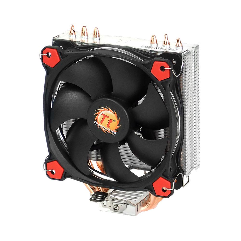 Quạt chịu thủy lực Thermaltake CPU Air Cooler 120mm Red LED 3 Ống dẫn nhiệt tiếp xúc trực tiếp Vây nhôm cho Intel