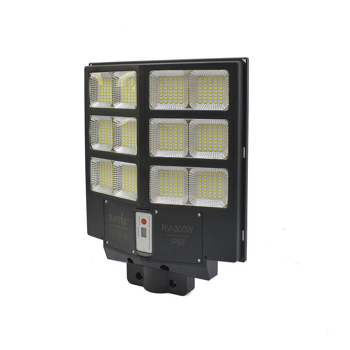 Đèn Đường Liền Thể Năng Lượng Mặt Trời SUNTEK RV-300W-400W-500W-1000W - Sáng suốt đêm (10-12h) | Tự động Bật/Tắt | Điều khiển Từ Xa | Chống Nước/Bụi/Sét | Tuổi thọ bóng LED 50.000 giờ - Hàng Chính Hãng - Bảo hành 18 tháng 1 đổi 1