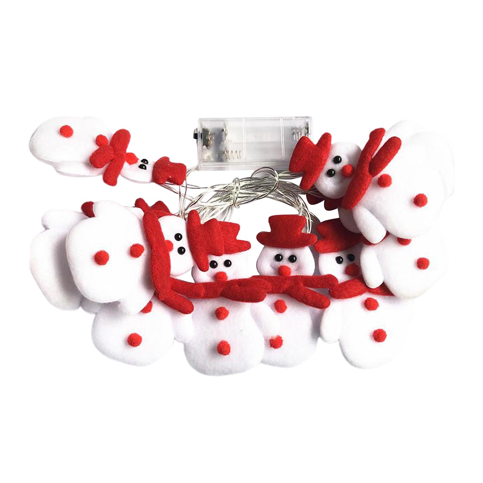Christmas LED Snowman Lights Indoor Outdoor String Fairy Xmas
