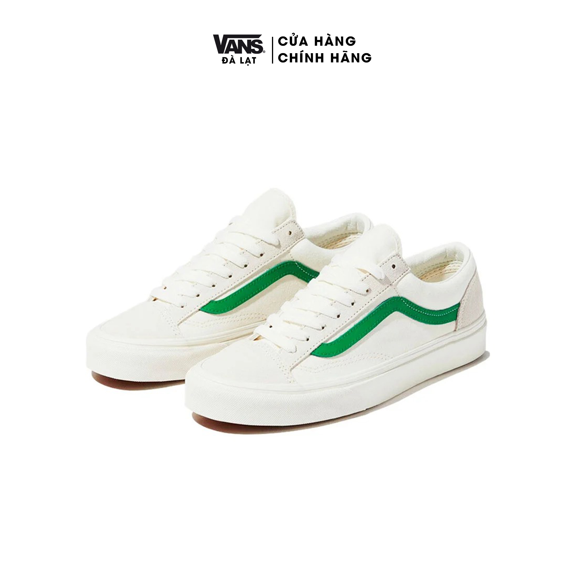 Giày Vans Sneaker Old Skool Style 36 Marshmallow Jolly Green  VN0A3DZ3RFX