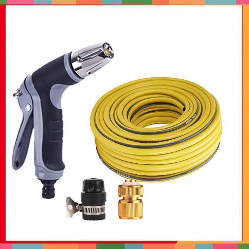 Bộ dây và vòi xịt tăng áp rửa xe tưới cây 3-5M  206817