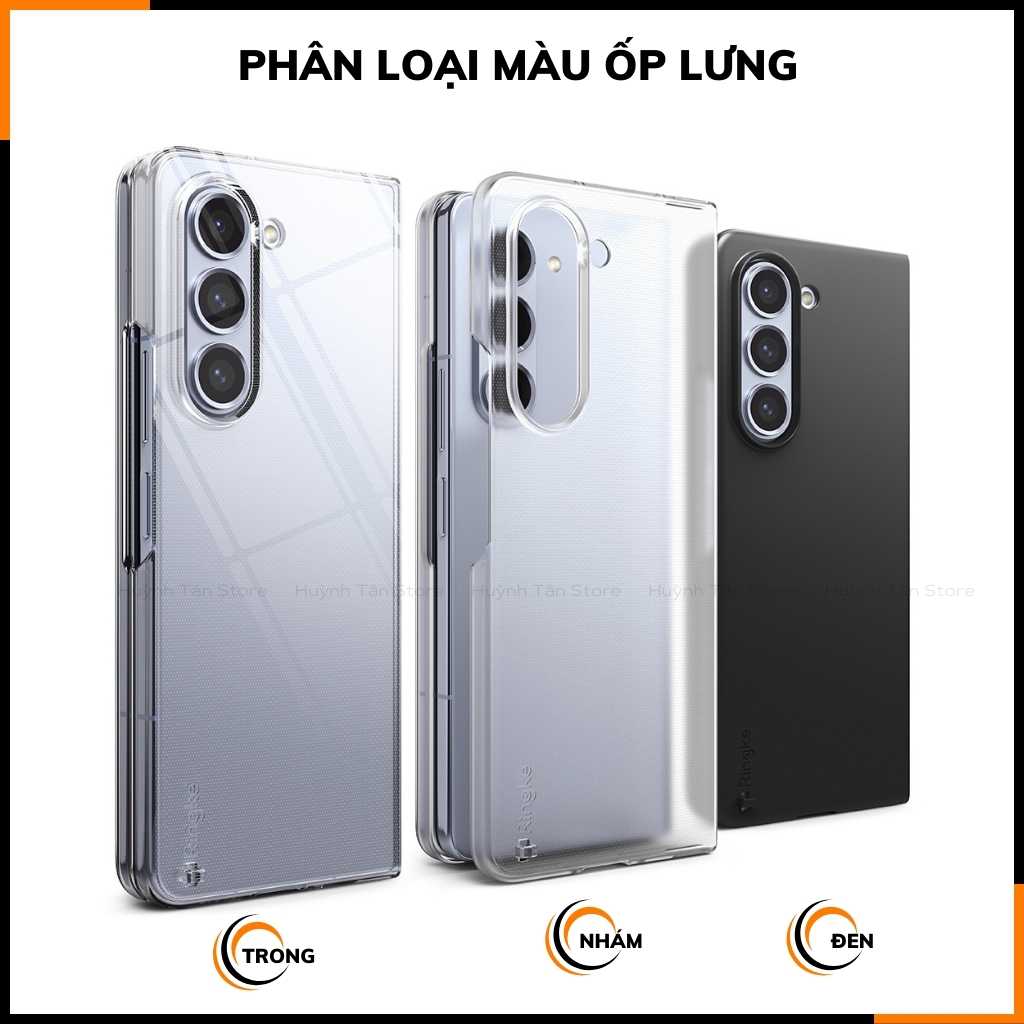 Ốp lưng z fold 5 RINGKE chính hãng trong suốt chống sốc FUSION X chống ố vàng phụ kiện điện thoại huỳnh tân store - Hàng nhập khẩu