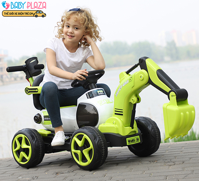 Xe múc chạy điện có cây đẩy BABY PLAZA SMT-9188