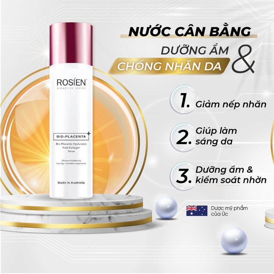 Nước Cân Bằng Da ROSIEN Bio – Placenta Hyaluronic Acid Collagen Toner 130ML