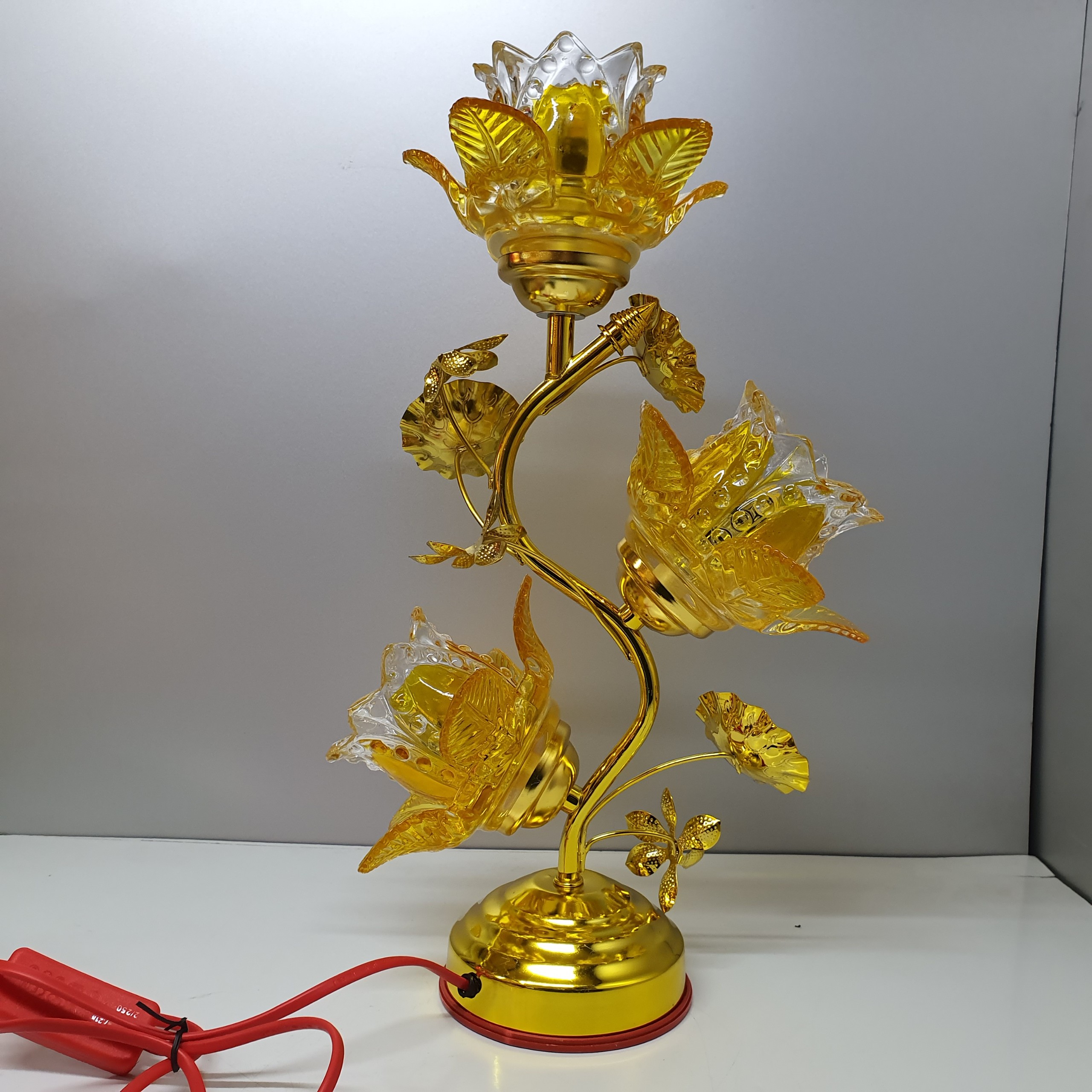 Đèn 3 bông thuỷ tinh bóng led, tiết kiệm điện