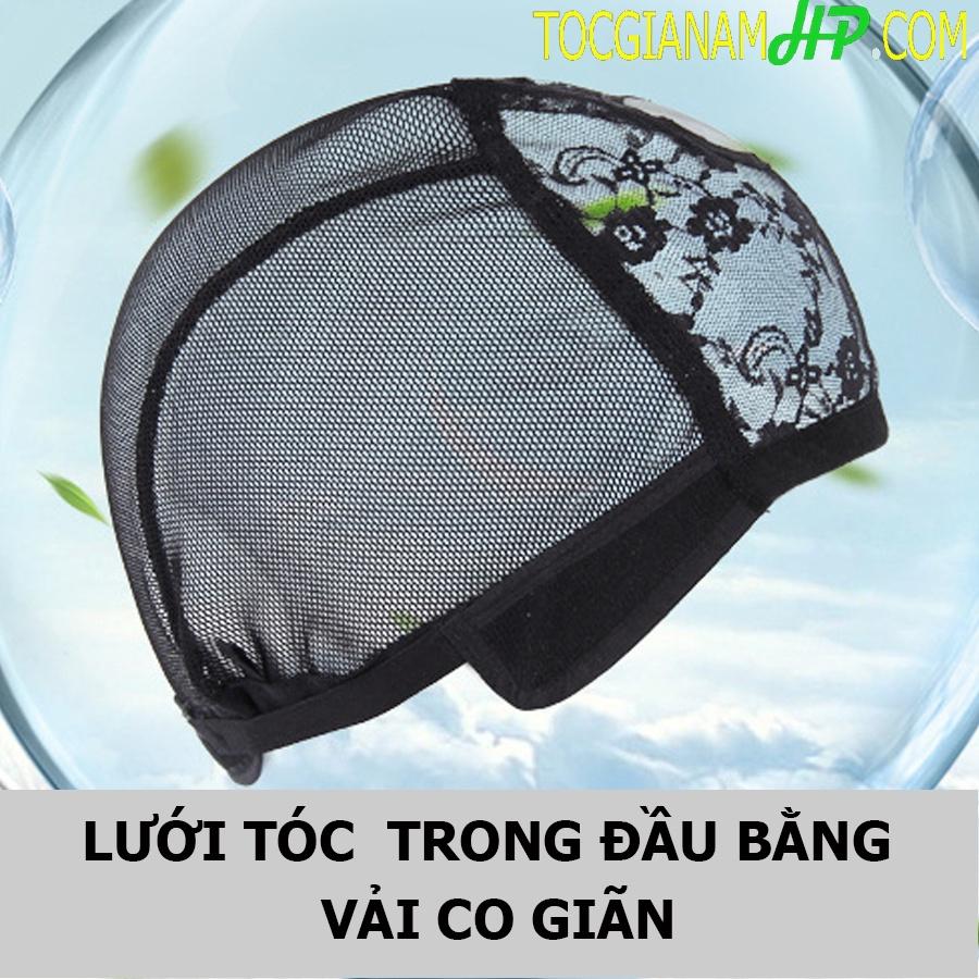 Tóc giả nữ ngắn ngang vai trẻ trung, làm từ tóc thật