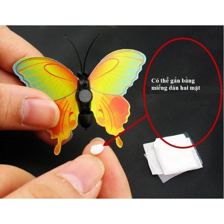 Set bướm 3D nam châm gắn tủ lạnh, dán tường