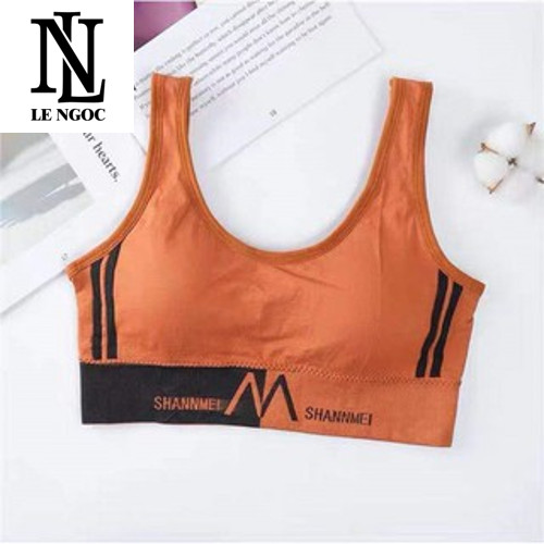 Áo bra, Bra thể thao phối sọc dáng croptop chất thun dệt thấm hút mồ hôi- LN38- Lê Ngọc Fashion