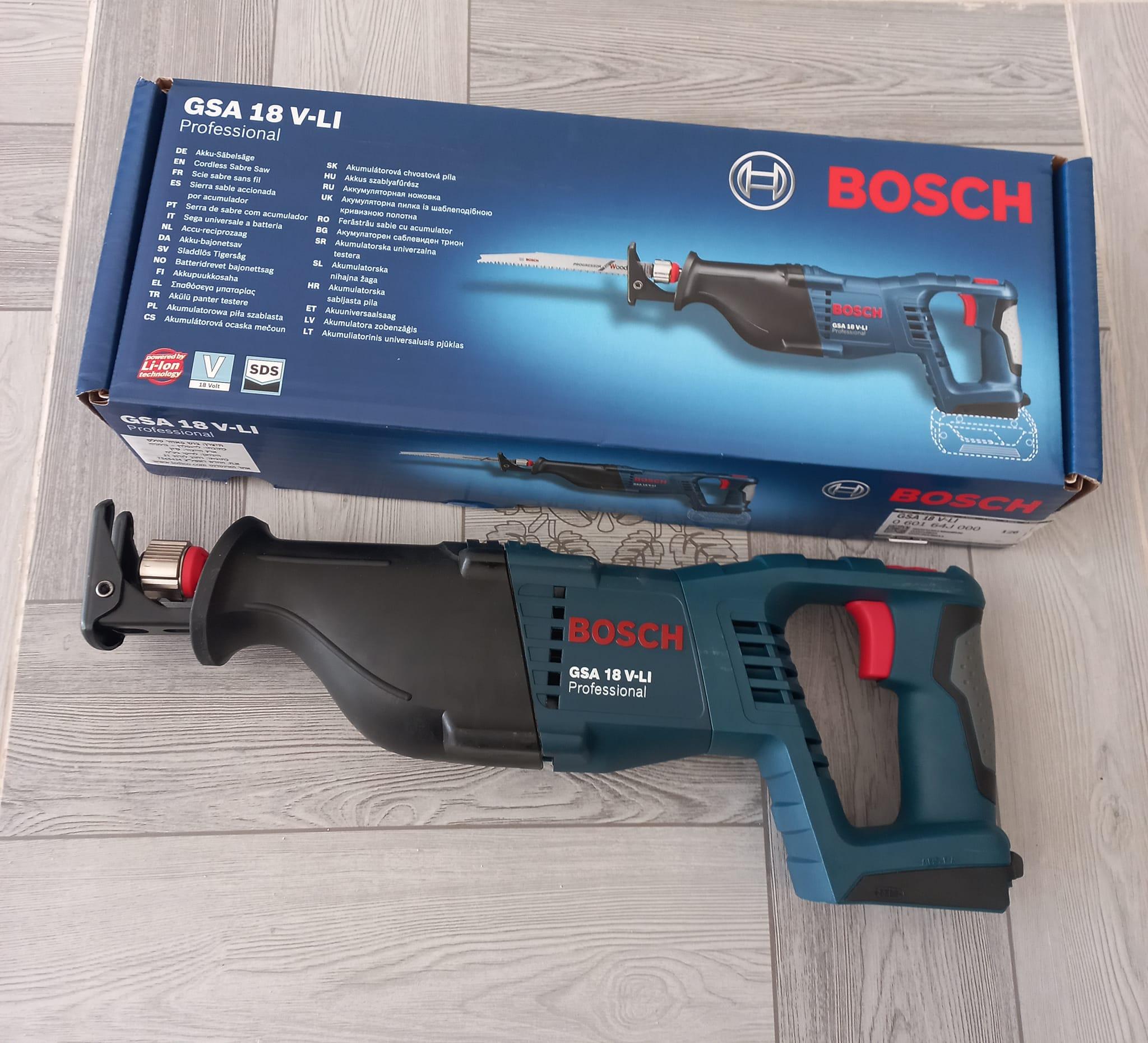 MÁY CƯA KIẾM DÙNG PIN 18V 28MM BOSCH GSA 18 V-LI (SOLO) - HÀNG CHÍNH HÃNG