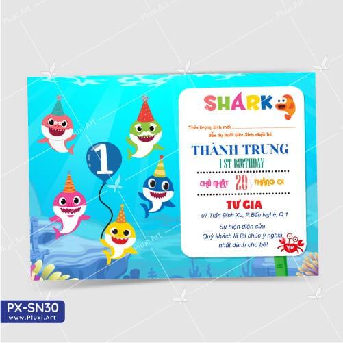Thiệp thôi nôi – sinh nhật theo yêu cầu Pluxi
