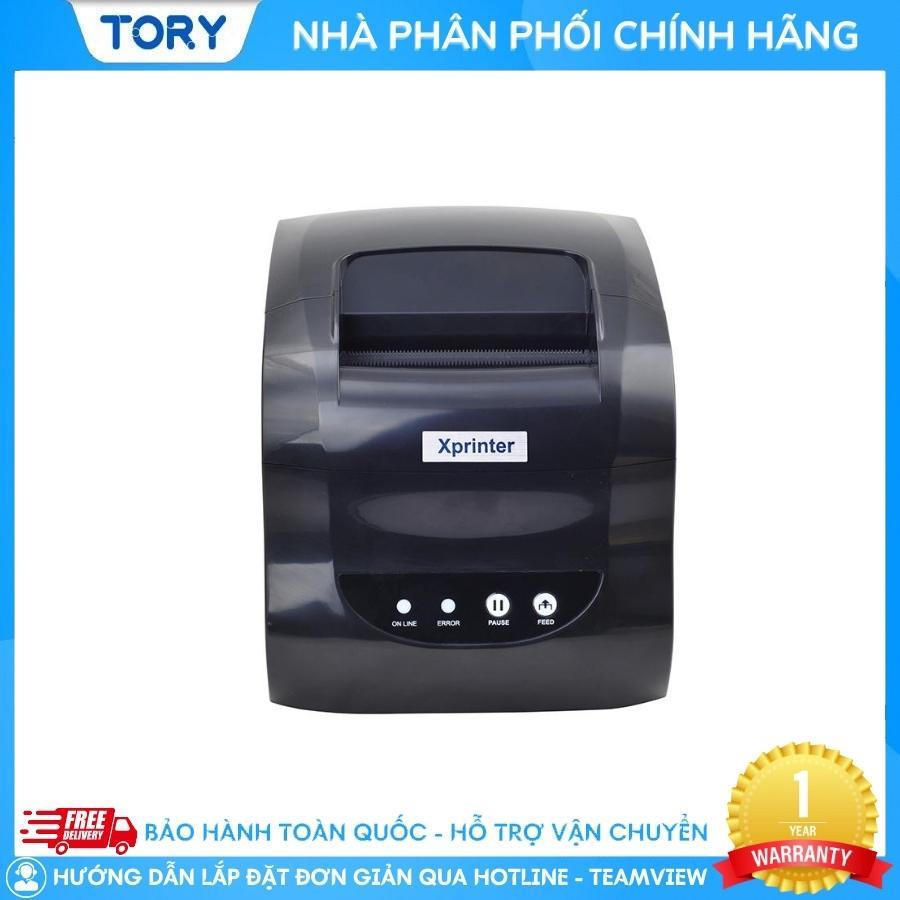 [Hàng chính hãng] Máy in tem nhãn, mã vạch Xprinter XP-318B cổng USB. Máy in đơn hàng, in tem, in vận đơn TMĐT khổ 80mm