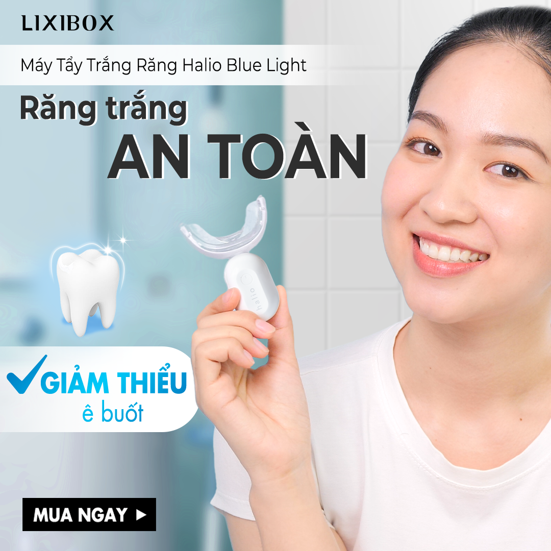 Combo Kit Tẩy Trắng Răng Halio Professional Teeth Whitening Enhancer Ánh Sáng Xanh